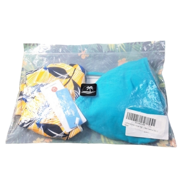 CUPSHE Turquoise Halter O Ring Women's Bikini Set Floral Print Low Rise - Picture 14 of 16